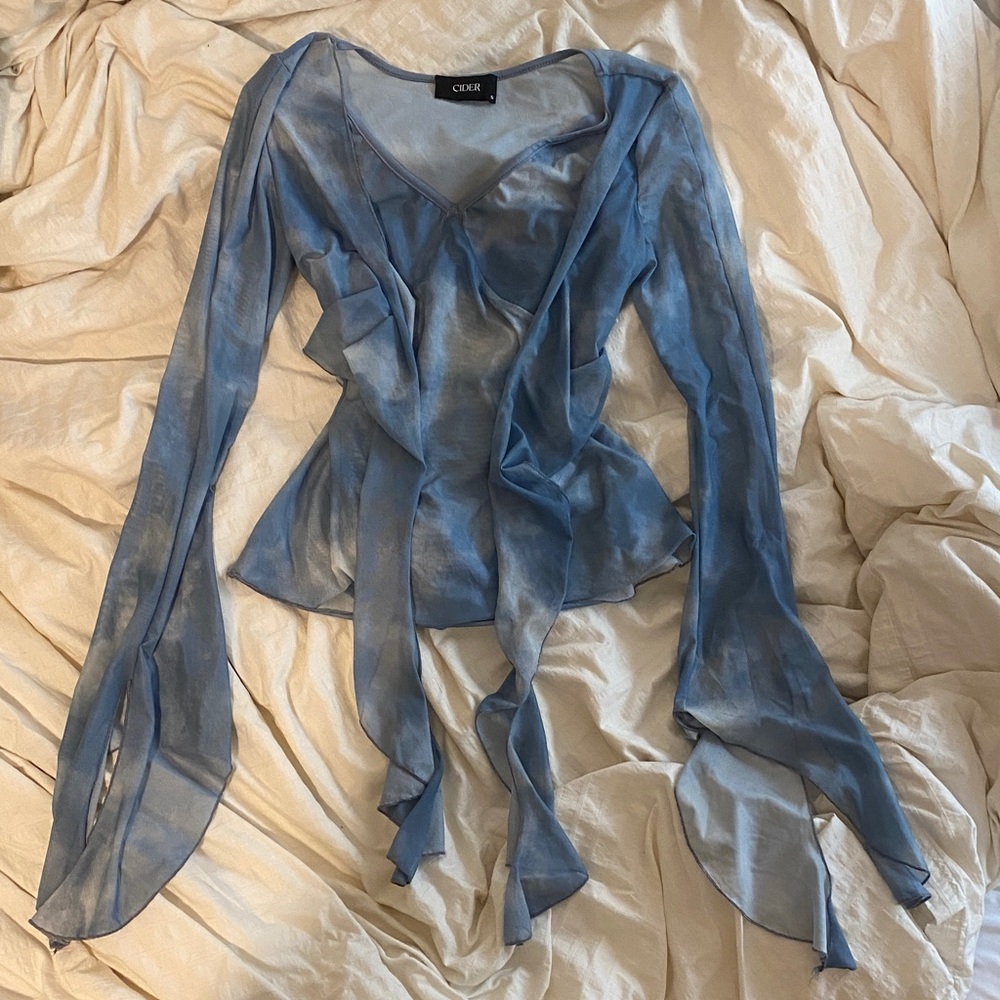 Sheer Blue Fairy Top